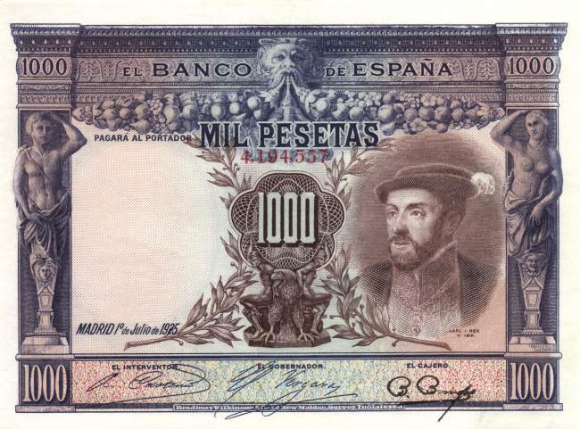 1000 Pesetas 10.7.1925